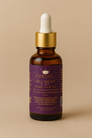 30ml Womb Calm Oil blend styled with natural wellness elements