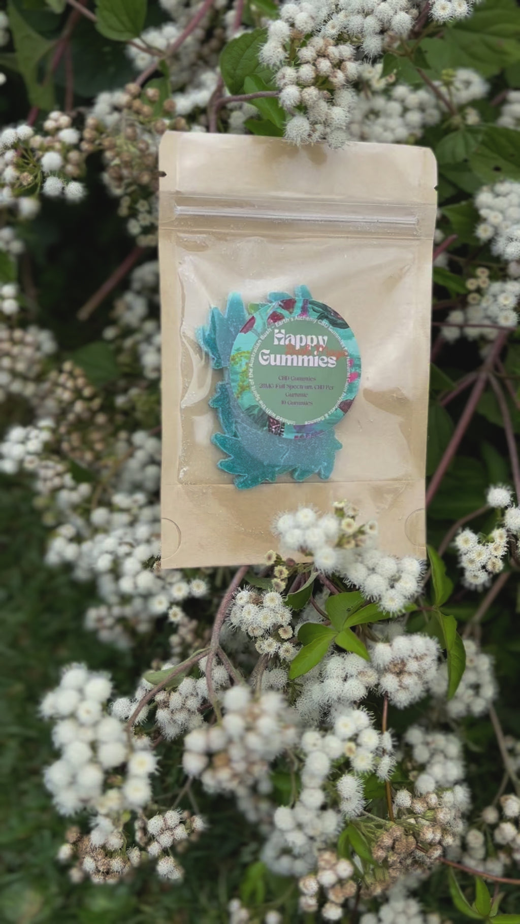 Small-batch botanical gummies in eco-friendly packaging for nightly calm